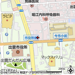 ファミリーマート出雲北本町店周辺の地図