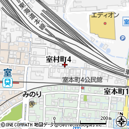 岐阜県大垣市室村町4丁目40周辺の地図