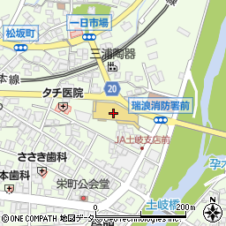 １００円ショップオレンジ瑞浪店周辺の地図