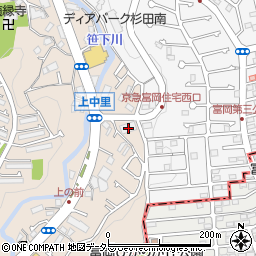 神奈川県横浜市磯子区上中里町820周辺の地図