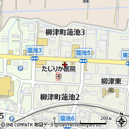 丸亀製麺柳津店周辺の地図