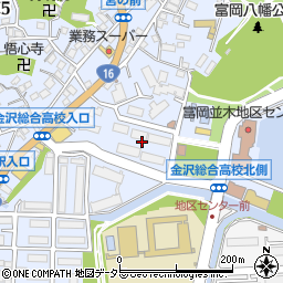 市公社とみおか団地周辺の地図