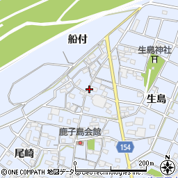 愛知県江南市鹿子島町中周辺の地図
