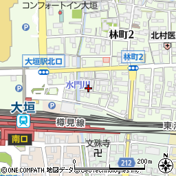 岐阜県大垣市林町4丁目71周辺の地図