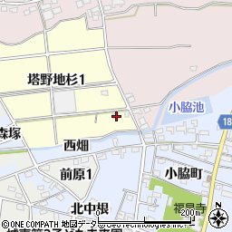 愛知県犬山市塔野地杉1丁目41周辺の地図