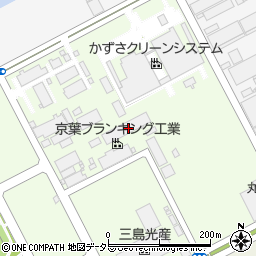 京葉ブランキング工業株式会社　君津工場周辺の地図