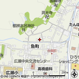 島根県安来市広瀬町広瀬魚町1406周辺の地図