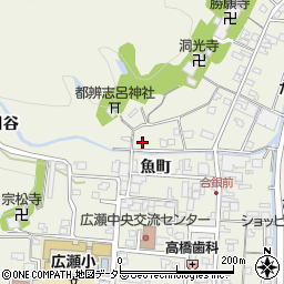 島根県安来市広瀬町広瀬魚町1400周辺の地図