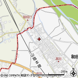 兵庫県朝来市和田山町高田58周辺の地図
