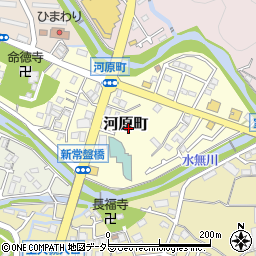 神奈川県秦野市河原町周辺の地図