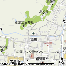 島根県安来市広瀬町広瀬魚町1400-1周辺の地図