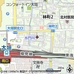 岐阜県大垣市林町4丁目68周辺の地図