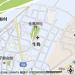 愛知県江南市鹿子島町周辺の地図