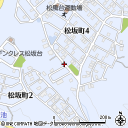 岐阜県多治見市松坂町周辺の地図