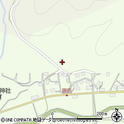 京都府綾部市篠田町北野周辺の地図