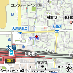 岐阜県大垣市林町4丁目70周辺の地図