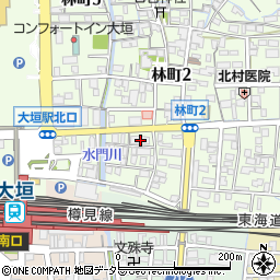 岐阜県大垣市林町4丁目63周辺の地図