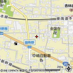 岐阜県不破郡垂井町1634-2周辺の地図