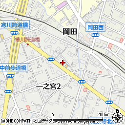 リパーク吉野家寒川一之宮店駐車場周辺の地図