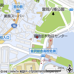 富岡八幡公園プール周辺の地図