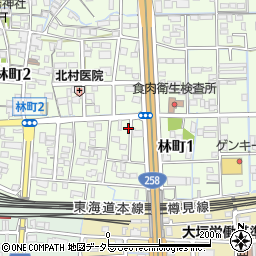 岐阜県大垣市林町1丁目125周辺の地図