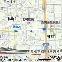 岐阜県大垣市林町1丁目61周辺の地図