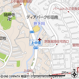 神奈川県横浜市磯子区上中里町805周辺の地図