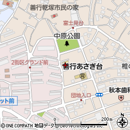 ウエルシア藤沢善行店周辺の地図