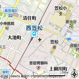 大垣共立銀行笠松支店 ＡＴＭ周辺の地図