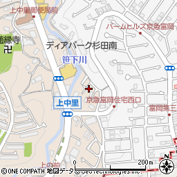 神奈川県横浜市磯子区上中里町801周辺の地図