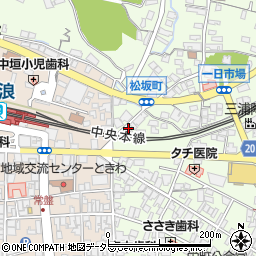 クリーニングみわ松坂営業部周辺の地図