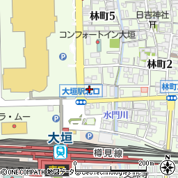 ほけんの窓口　大垣駅前店周辺の地図