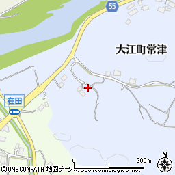 京都府福知山市大江町常津645周辺の地図