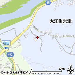 京都府福知山市大江町常津645周辺の地図