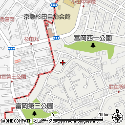 神奈川県横浜市金沢区富岡西4丁目42周辺の地図