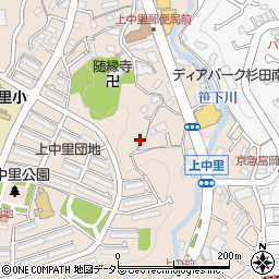 神奈川県横浜市磯子区上中里町759周辺の地図