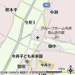 愛知県犬山市今井酒屋越周辺の地図