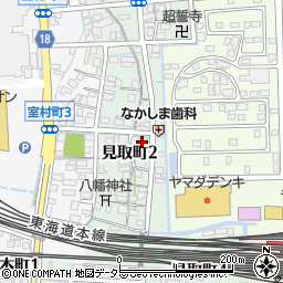 岐阜県大垣市見取町周辺の地図