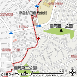 神奈川県横浜市金沢区富岡西4丁目41周辺の地図