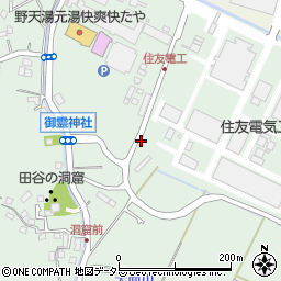 御霊神社東側周辺の地図