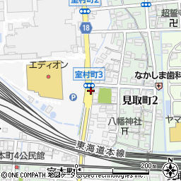 室村町周辺の地図