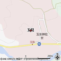 兵庫県養父市玉見周辺の地図