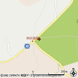 鳥取県西伯郡伯耆町岩立桝水高原周辺の地図
