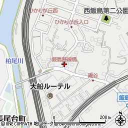 飯島跨線橋周辺の地図