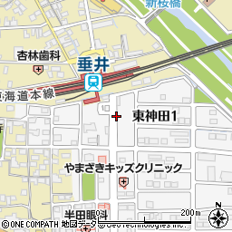 名鉄協商垂井駅前第２駐車場周辺の地図