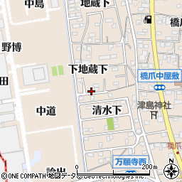 愛知県犬山市橋爪下地蔵下19周辺の地図