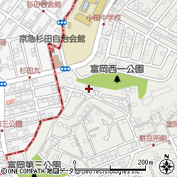 神奈川県横浜市金沢区富岡西4丁目39周辺の地図