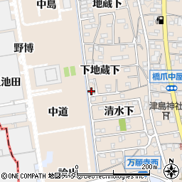 愛知県犬山市橋爪下地蔵下18周辺の地図