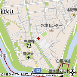 祖父江公民館周辺の地図