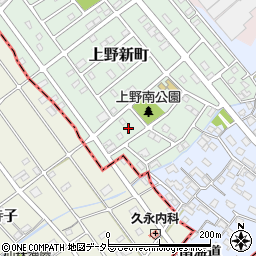 愛知県犬山市上野新町333-1周辺の地図